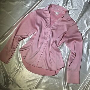 H&M Pink Satin Blouse